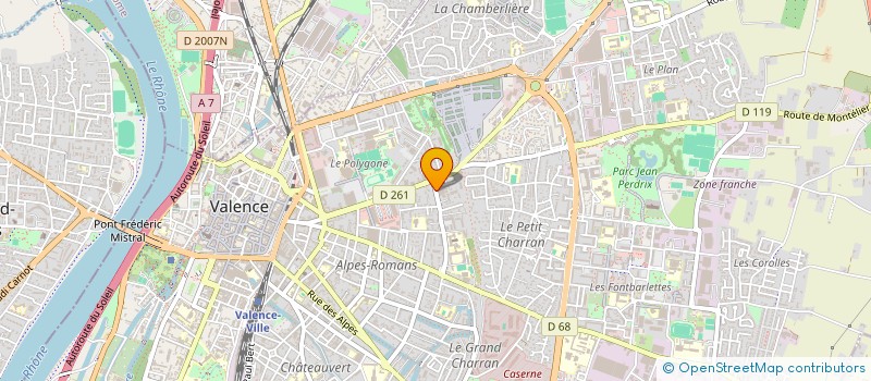 localisation de l'entreprise COMPTOIR DU RHONE  VALENCE