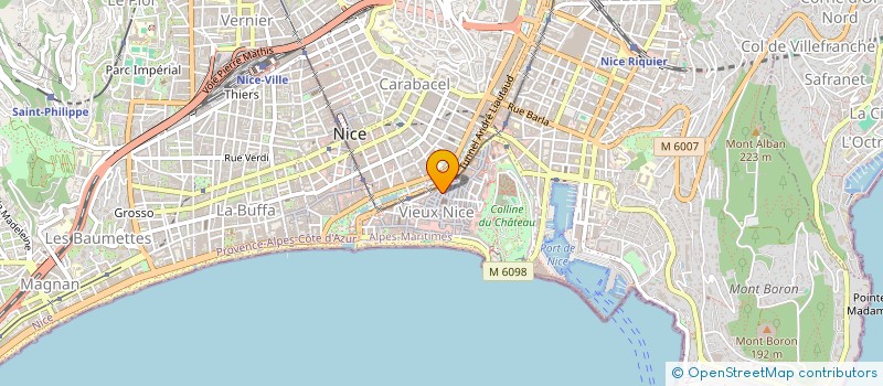 localisation de l'entreprise COMPTOIR DU SPECTACLE à NICE