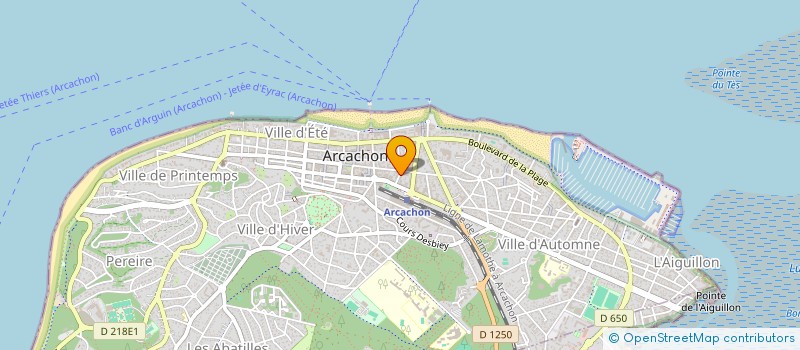 localisation de l'entreprise COMPTOIR DU SUD à ARCACHON
