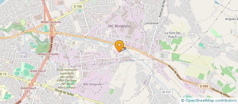 localisation de l'entreprise COMPTOIR ELECTRIQUE DU TARN ET AVEYRON à ALBI