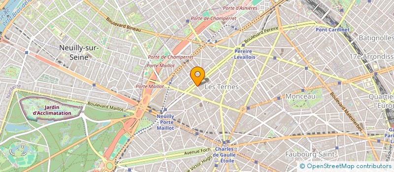 localisation de l'entreprise COMPTOIR ELECTRIQUE PEREIRE GUERSANT  PARIS