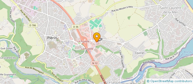 localisation de l'entreprise COMPTOIR ELECTRONIQUE D'ARMOR à PLERIN