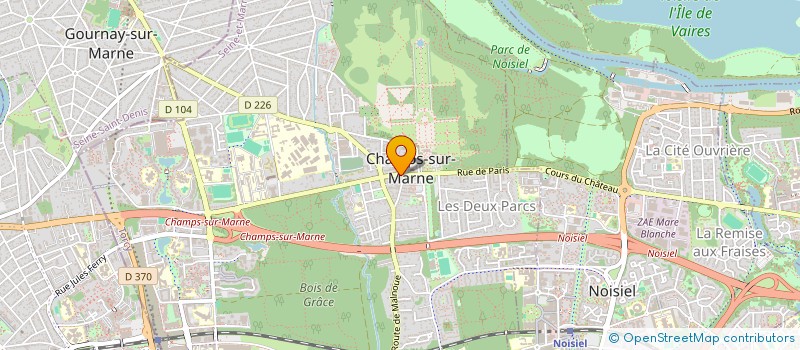 localisation de l'entreprise COMPTOIR ELECTRONIQUE DE L'EST PARISIEN à CHAMPS-SUR-MARNE