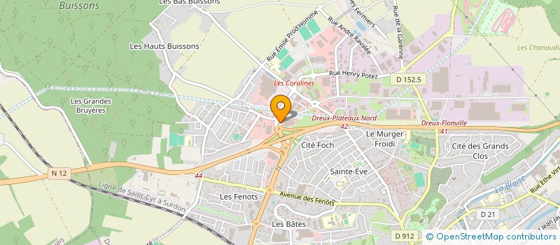 localisation de l'entreprise COMPTOIR EUROPEEN DE DIFFUSION à DREUX