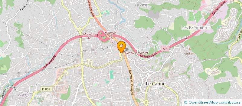 localisation de l'entreprise COMPTOIR EUROPEEN DE JOAILLERIE à MOUGINS