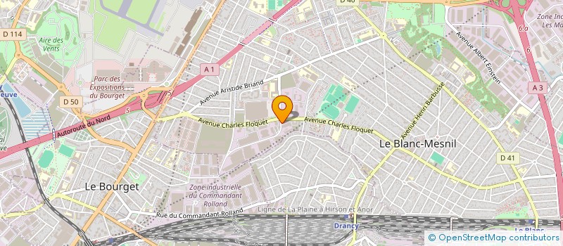 localisation de l'entreprise COMPTOIR EUROPEEN DU BATIMENT  LE BLANC-MESNIL