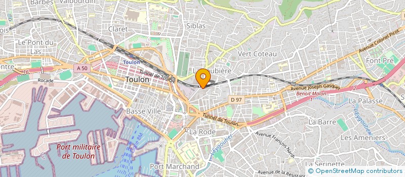 localisation de l'entreprise COMPTOIR EXPLOITATION MATERIAUX ACOUSTIQ à TOULON