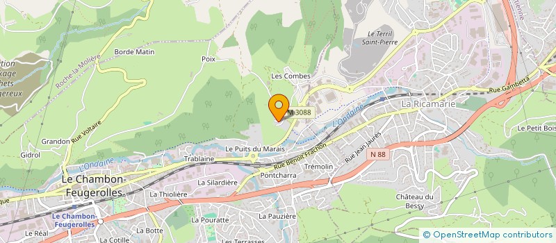 localisation de l'entreprise COMPTOIR FOREZIEN DU ROULEMENT à LE CHAMBON-FEUGEROLLES