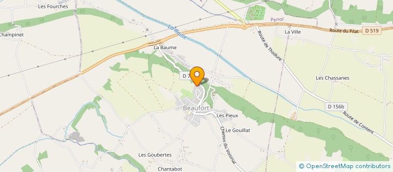 localisation de l'entreprise COMPTOIR FRANCAIS DE L'OPTIQUE  BEAUFORT