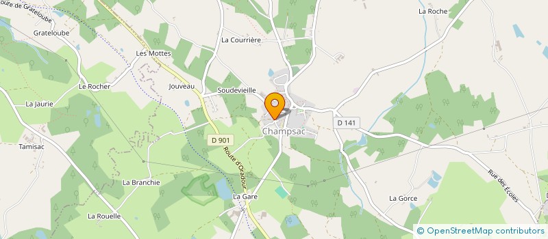 localisation de l'entreprise COMPTOIR FREDON  CHAMPSAC