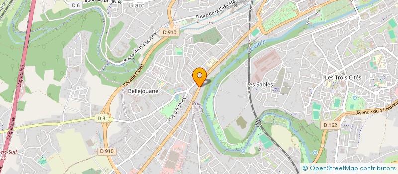 localisation de l'entreprise COMPTOIR FUNERAIRE REGIONAL à POITIERS