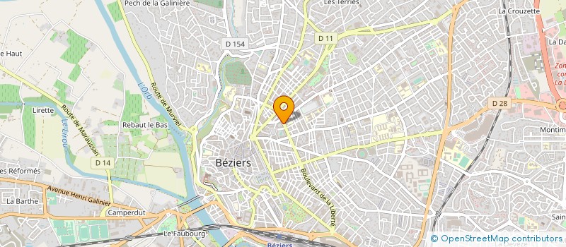 localisation de l'entreprise COMPTOIR GENERAL BITERROIS à BEZIERS