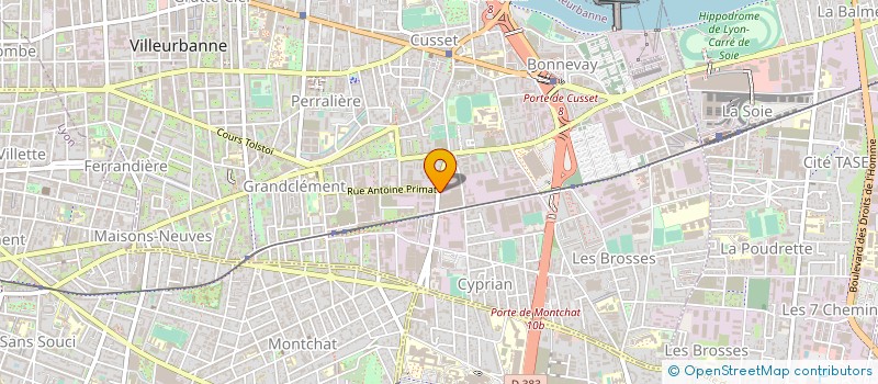 localisation de l'entreprise COMPTOIR GENERAL D'EMBALLAGE à VILLEURBANNE