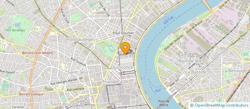 localisation de l'entreprise COMPTOIR GENERAL DE DISTRIBUTION à BORDEAUX