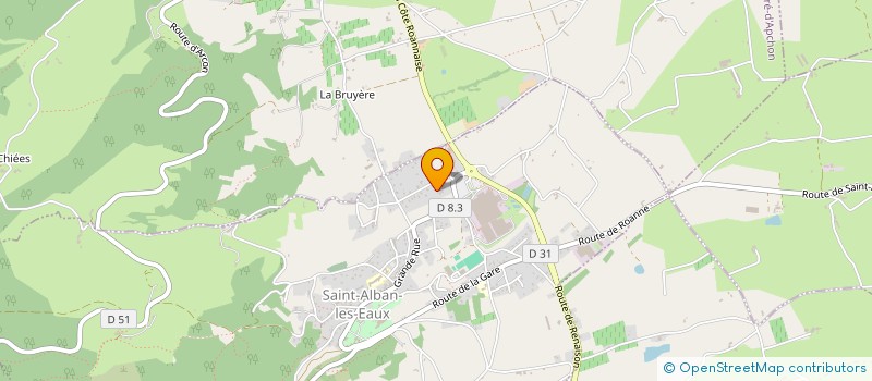 localisation de l'entreprise COMPTOIR GENERAL DE LA BROSSERIE à SAINT-ALBAN-LES-EAUX