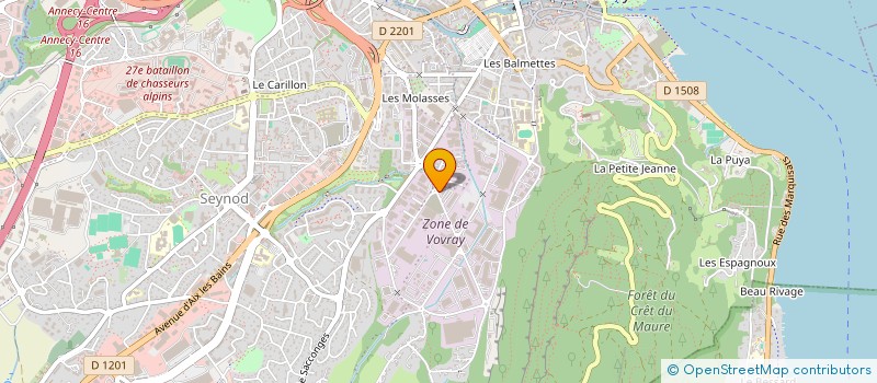 localisation de l'entreprise COMPTOIR GENERAL DES MENUISERIES à ANNECY