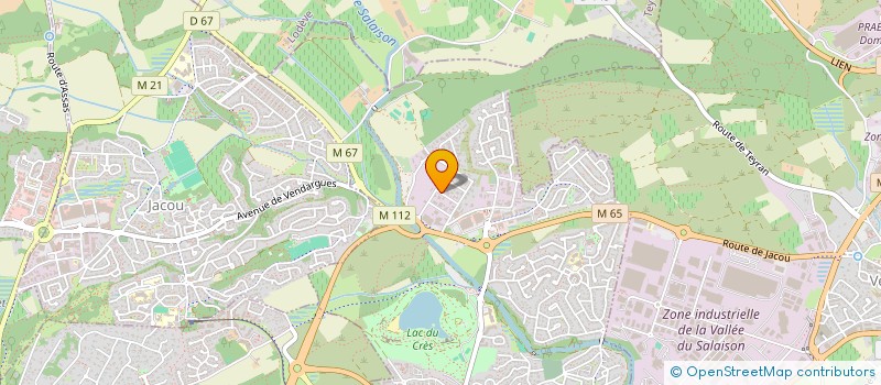 localisation de l'entreprise COMPTOIR GENERAL DU SIAM  LE CRES