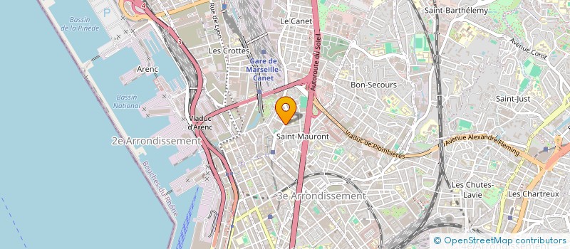 localisation de l'entreprise COMPTOIR GENERAL MEDITERRANEEN à MARSEILLE