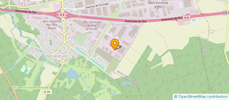 localisation de l'entreprise COMPTOIR GENERAL POUR LA FERMETURE  FERRIERES-EN-BRIE