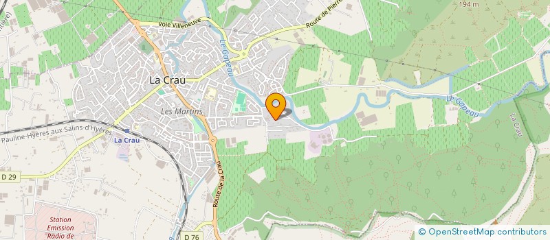 localisation de l'entreprise COMPTOIR GENERAL VOITURE SANS PERMIS à LA CRAU