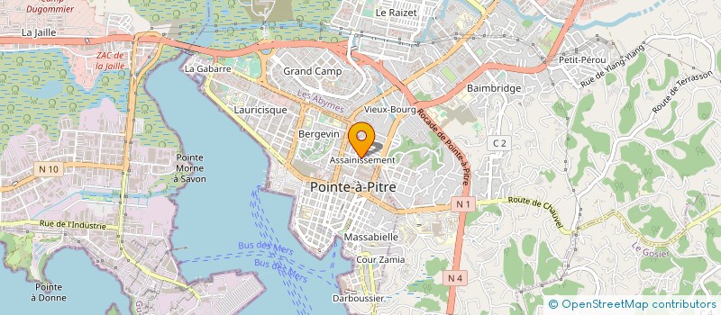localisation de l'entreprise COMPTOIR GUADELOUPEEN DISTRIBUTION à POINTE-A-PITRE