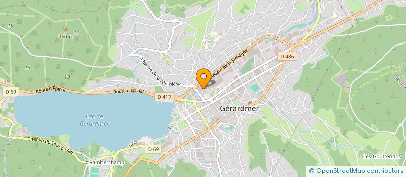 localisation de l'entreprise COMPTOIR HOTELIER à GERARDMER