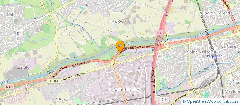 localisation de l'entreprise COMPTOIR IMPORT PRIMEURS AGRUMES FRUITS  PERPIGNAN