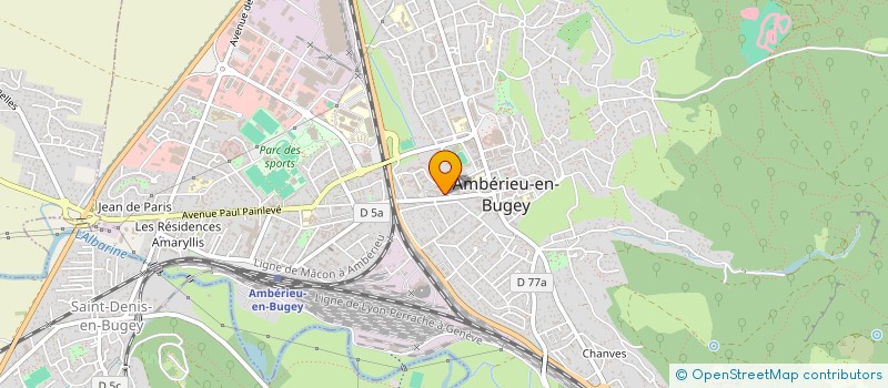 localisation de l'entreprise COMPTOIR INDUSTRIEL GLACE AUTOMOBILE LYONNAIS à AMBERIEU-EN-BUGEY