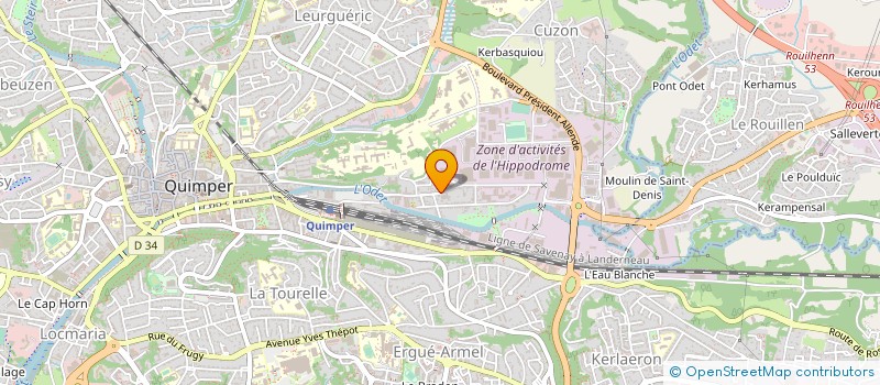 localisation de l'entreprise COMPTOIR INDUSTRIEL MAILLOT à QUIMPER