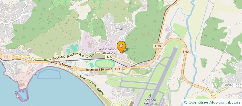 localisation de l'entreprise COMPTOIR INSULAIRE MATERIELS ELECTRIQUE à AJACCIO