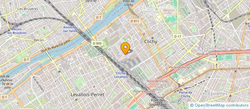 localisation de l'entreprise COMPTOIR INTERNATIONAL D'ACHAT ET DE NEGOCIATION à CLICHY