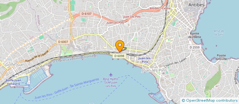 localisation de l'entreprise COMPTOIR INTERNATIONAL DE DIFFUSION à ANTIBES