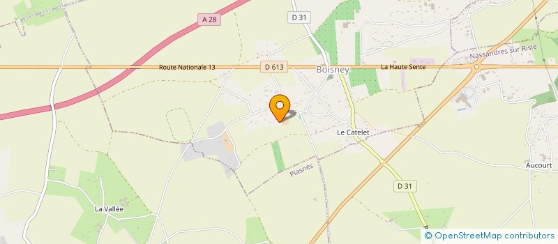 localisation de l'entreprise COMPTOIR LA NORMANDE  BOISNEY