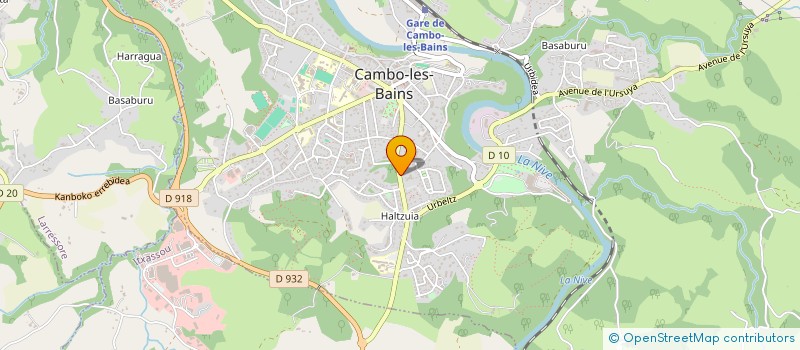localisation de l'entreprise COMPTOIR LANDAIS DE PEINTURE à CAMBO-LES-BAINS
