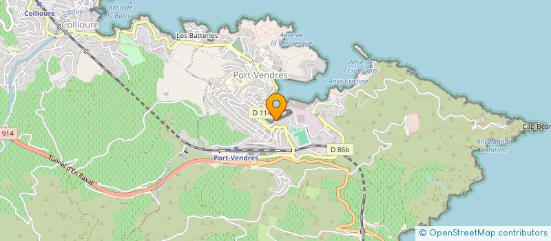 localisation de l'entreprise COMPTOIR LANGUEDOCIEN DE TRANSIT ET DE MANUTENTION PORT-VENDRES à PORT-VENDRES