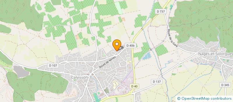 localisation de l'entreprise COMPTOIR LATIN  CALVISSON