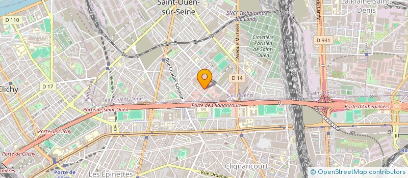 localisation de l'entreprise COMPTOIR LATINO à SAINT-OUEN-SUR-SEINE