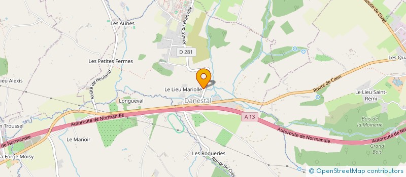 localisation de l'entreprise COMPTOIR LEXOVIEN DES BOIS  DANESTAL