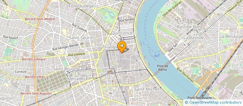 localisation de l'entreprise COMPTOIR LYONNAIS DE DISTRIBUTION à BORDEAUX