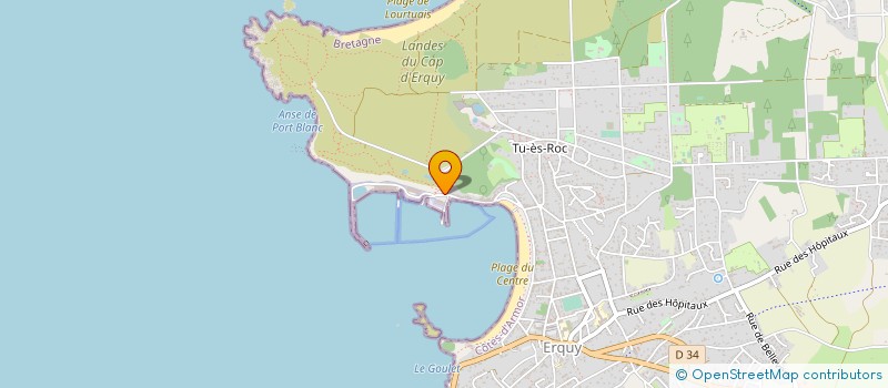 localisation de l'entreprise COMPTOIR MARITIME à ERQUY