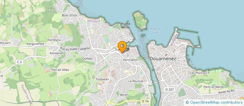 localisation de l'entreprise COMPTOIR MARITIME DE DOUARNENEZ TREBOUL à DOUARNENEZ