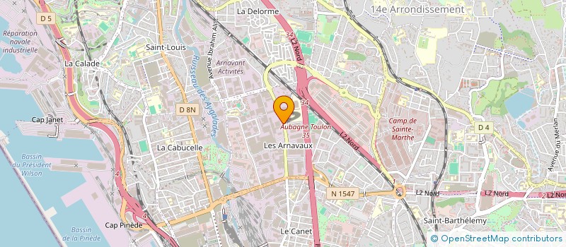 localisation de l'entreprise COMPTOIR MARSEILLAIS TRANSIT NEGOCE à MARSEILLE
