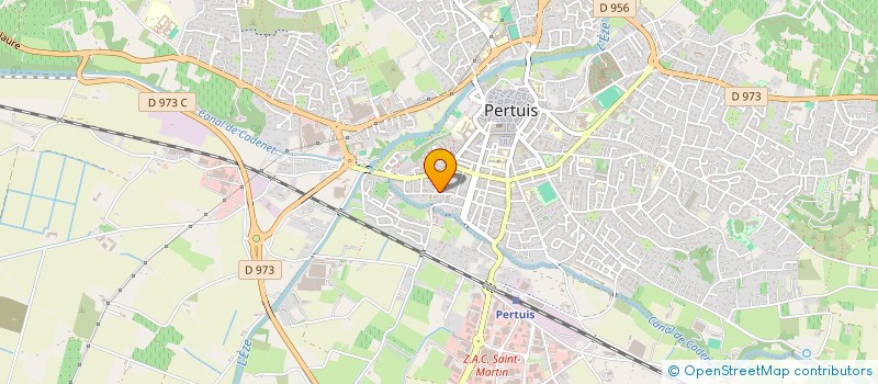 localisation de l'entreprise COMPTOIR MATERIAUX DE CONSTRUCTIONS ET CHARPENTES BRUN ET CIE à PERTUIS