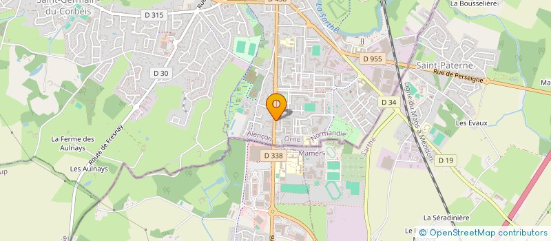localisation de l'entreprise COMPTOIR MEDICAL à ALENCON