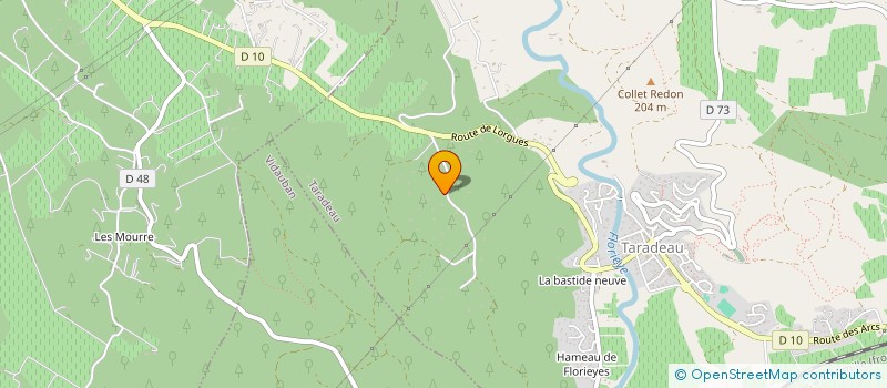 localisation de l'entreprise COMPTOIR MEDITERRANEEN DE DECORATION ET DE PEINTURE  LES ARCS