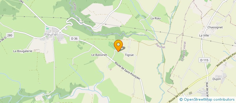 localisation de l'entreprise COMPTOIR MENAGER à FLEURIEL