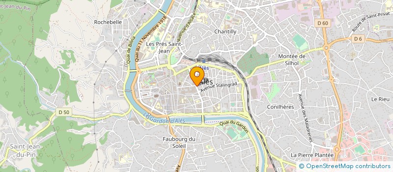 localisation de l'entreprise COMPTOIR MENAGER ALESIEN à ALES