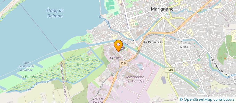 localisation de l'entreprise COMPTOIR MERIDIONAL DES SOLS à MARIGNANE