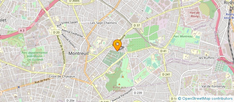 localisation de l'entreprise COMPTOIR METALLURGIQUE DE L'OURCQ à MONTREUIL