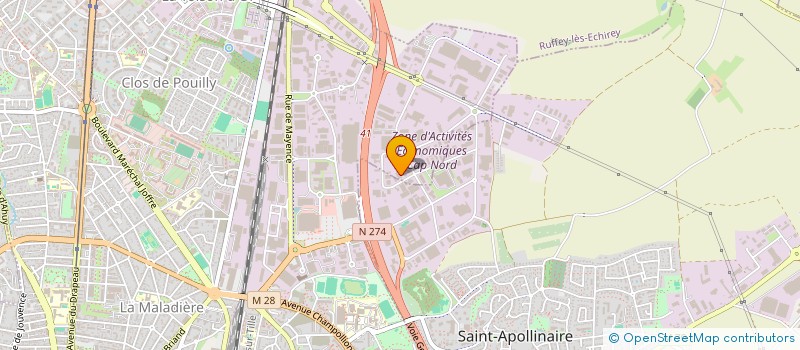 localisation de l'entreprise COMPTOIR METALLURGIQUE DIJONNAIS à DIJON
